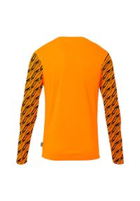 UHLSPORT - Koszulka bramkarska z długim rękawem Uhlsport Progressive. Kolor: czarny, pomarańczowy, wielokolorowy. Długość rękawa: długi rękaw. Długość: długie. Sport: piłka nożna