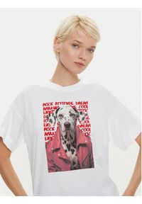 Imperial T-Shirt TV34IGTSRA Biały Regular Fit. Kolor: biały. Materiał: bawełna #5