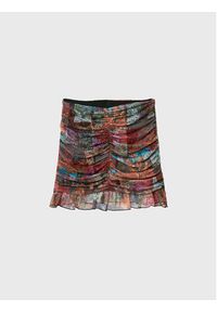 Desigual Spódnica mini Bora 22WWFK03 Kolorowy Slim Fit. Materiał: syntetyk. Wzór: kolorowy #5