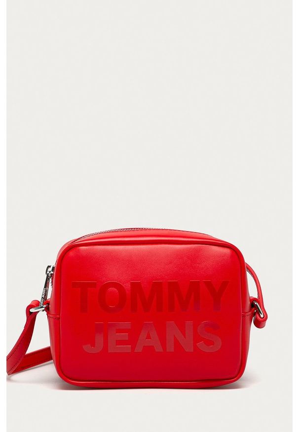 Tommy Jeans Torebka kolor czerwony. Kolor: czerwony. Rodzaj torebki: na ramię