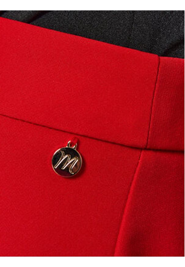 Maryley Spodnie materiałowe 24IB52Z/M19/43MA Czerwony Regular Fit. Kolor: czerwony. Materiał: syntetyk