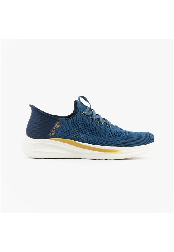 skechers - Buty sportowe męskie Skechers Slade. Kolor: niebieski