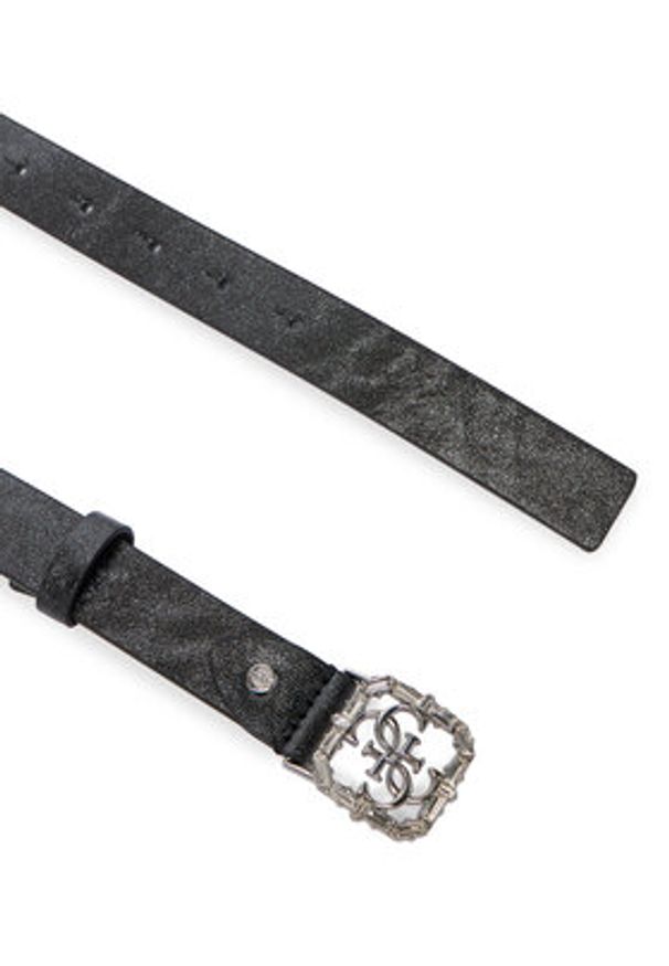 Guess Pasek Damski BW9327 P6125 Czarny. Kolor: czarny. Materiał: skóra