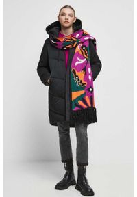 medicine - Medicine płaszcz damski kolor czarny zimowy. Kolor: czarny. Sezon: zima #6