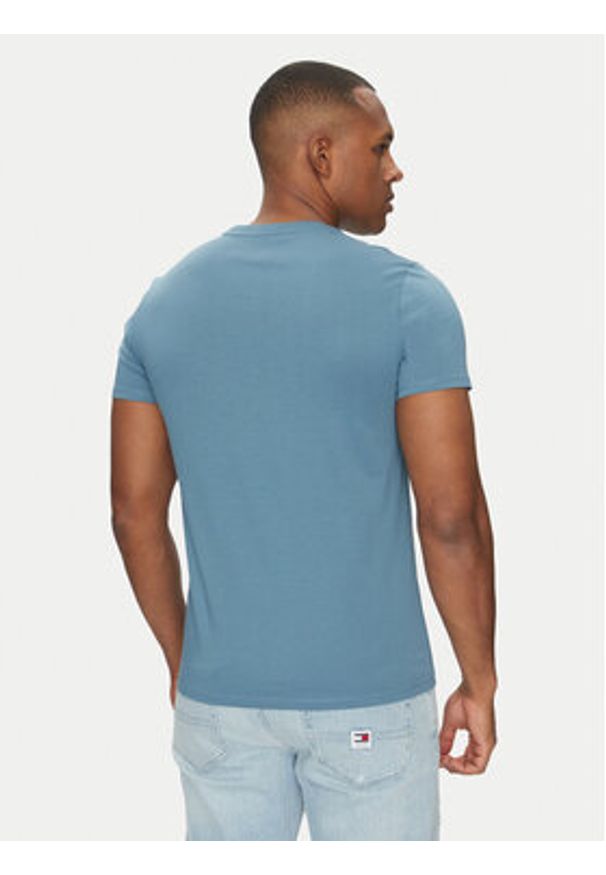 Lacoste T-Shirt TH6709 Zielony Regular Fit. Kolor: zielony. Materiał: bawełna