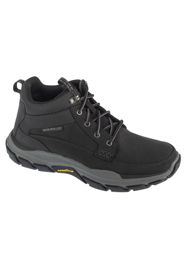 skechers - Buty zimowe męskie, Respected - Esmont. Kolor: czarny. Sezon: zima