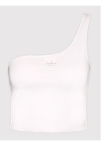 Adidas - adidas Top Tennis Luxe Asymmetrical H56466 Różowy Regular Fit. Kolor: różowy. Materiał: bawełna
