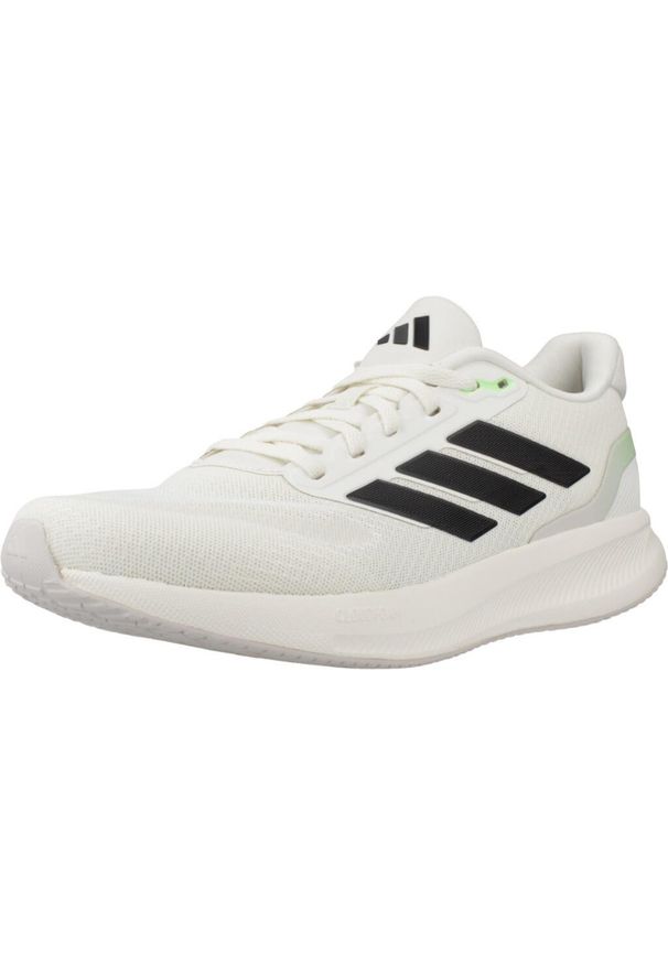 Adidas - Buty ADIDAS RUNFALCON 5 Biały. Kolor: żółty, czarny, biały, wielokolorowy. Materiał: tkanina, syntetyk. Sport: bieganie