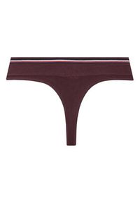 TOMMY HILFIGER - Tommy Hilfiger Stringi UW0UW06063 Bordowy. Kolor: czerwony. Materiał: bawełna #3
