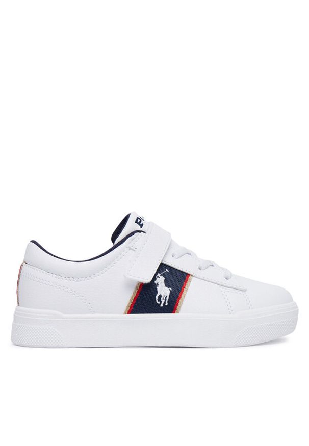 Polo Ralph Lauren Sneakersy RL04829101 Biały. Kolor: biały. Materiał: skóra