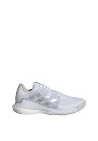 Buty do siatkówki damskie Adidas Crazyflight Shoes. Kolor: biały, wielokolorowy, szary. Materiał: materiał. Sport: siatkówka #1