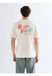 Wrangler - MESKA KOSZULKA WRANGLER GRAPHIC TEE WORN WHITE 112377994 #4