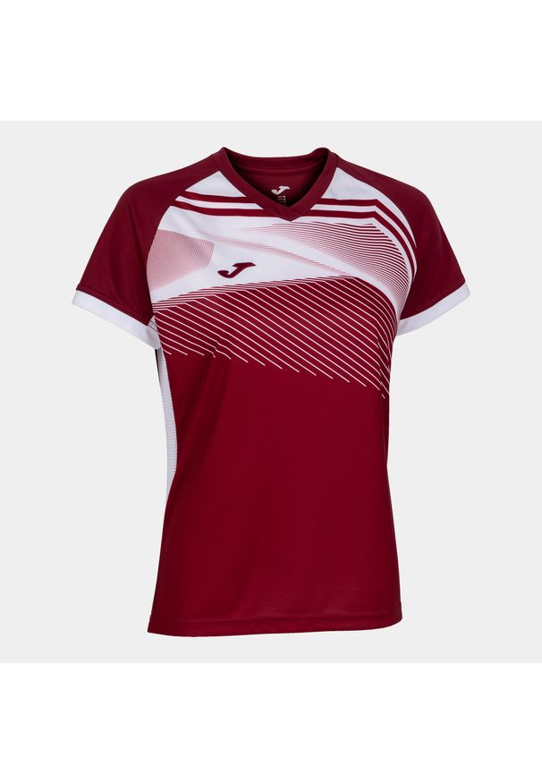 Joma - Koszulka do piłki nożnej damska Supernova II. Kolor: czerwony, brązowy, biały, wielokolorowy. Sport: piłka nożna