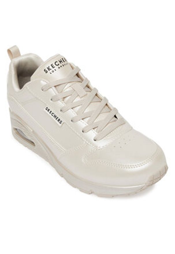skechers - Skechers Sneakersy Uno - Galactic Gal 177104/OFWT Biały. Kolor: biały. Materiał: skóra