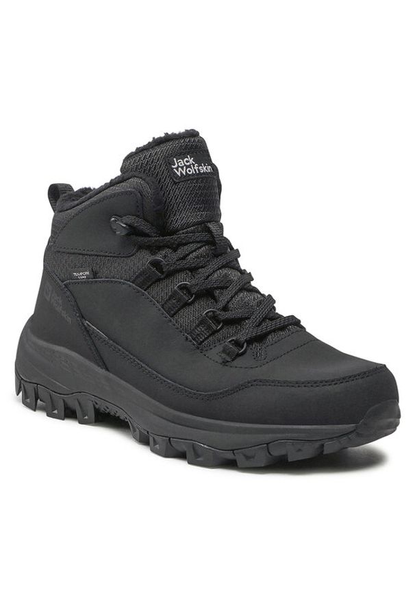 Jack Wolfskin Trekkingi Everquest Texapore Mid M 4053611 Czarny. Kolor: czarny. Materiał: nubuk, skóra. Sport: turystyka piesza
