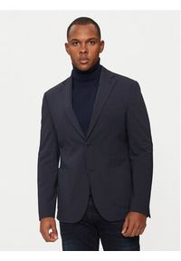 Hechter Paris Marynarka 15885 142155 Granatowy Regular Fit. Kolor: niebieski. Materiał: syntetyk #7