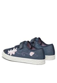 Geox Sneakersy Jr Ciak Girl J3504A00954C4002 D Granatowy. Kolor: niebieski. Materiał: skóra #3