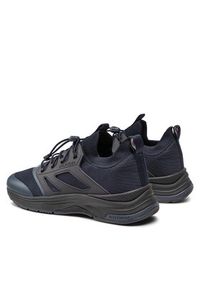 TOMMY HILFIGER - Tommy Hilfiger Sneakersy Modern Prep Sneaker Knit FM0FM04233 Granatowy. Kolor: niebieski. Materiał: materiał