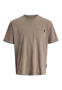 Jack & Jones T-Shirt Dover 12288897 Beżowy Relaxed Fit. Kolor: beżowy. Materiał: bawełna #3