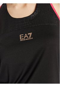 EA7 Emporio Armani Top 3RTH54 TJLHZ 1200 Czarny Regular Fit. Kolor: czarny. Materiał: syntetyk