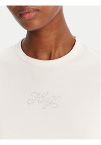 Hugo - HUGO T-Shirt Rhinestone 50551404 Écru Slim Fit. Materiał: bawełna #2
