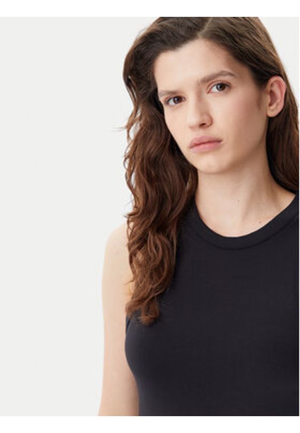 Calvin Klein Jeans Sukienka codzienna Milano J20J225292 Czarny Slim Fit. Okazja: na co dzień. Kolor: czarny. Materiał: wiskoza. Typ sukienki: proste. Styl: casual