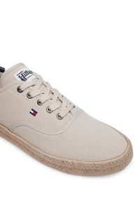 TOMMY HILFIGER - Tommy Hilfiger Espadryle Th Hi Vulc Core Jutte Canvas FM0FM05872 Szary. Kolor: szary. Materiał: materiał #6