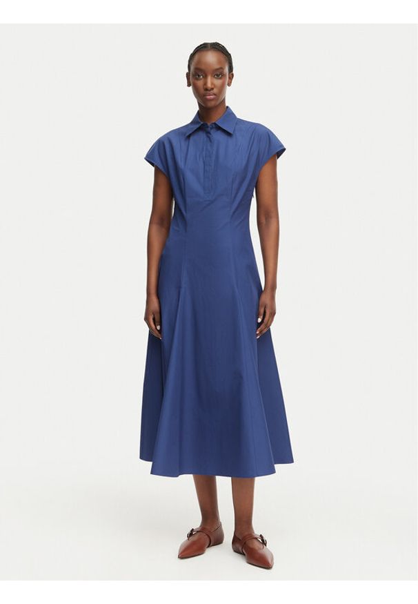 MAX&Co. Sukienka codzienna Abito 2616221064200 Granatowy Regular Fit. Okazja: na co dzień. Kolor: niebieski. Materiał: bawełna. Typ sukienki: proste. Styl: casual
