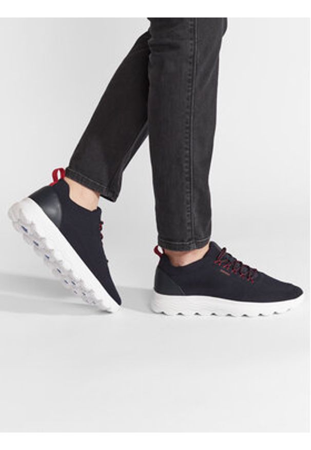 Geox Sneakersy U Spherica A U15BYA 0006K C4064 Granatowy. Kolor: niebieski. Materiał: materiał