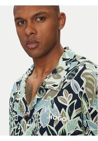 Hugo - HUGO Koszula Beach 50540065 Granatowy Regular Fit. Kolor: niebieski. Materiał: wiskoza #2