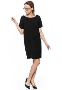 Tom Tailor - TOM TAILOR O-SHAPE DRESS DAMSKA SUKIENKA 5018496.00.75 COL. 2999. Długość rękawa: krótki rękaw. Typ sukienki: proste. Styl: klasyczny, elegancki #7