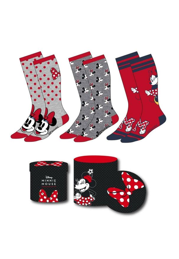 MINI MOUSE - Skarpety Minnie Mouse 36-43. Kolor: wielokolorowy. Wzór: motyw z bajki. Sport: turystyka piesza