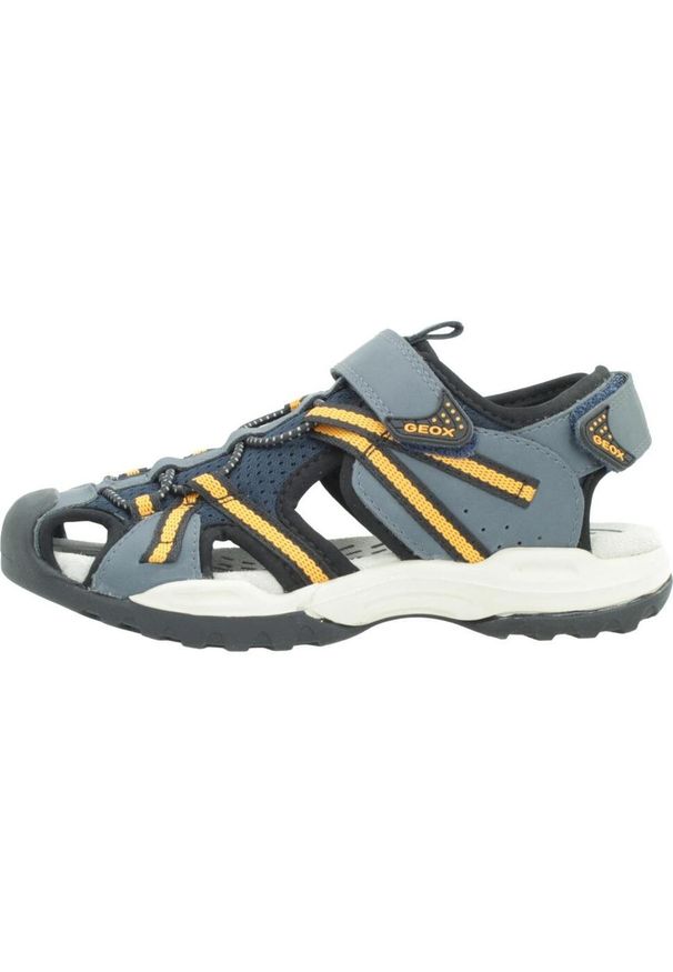 Geox - Sandały GEOX J BOREALIS B. B Niebieski. Kolor: niebieski. Materiał: syntetyk, tkanina. Sport: turystyka piesza