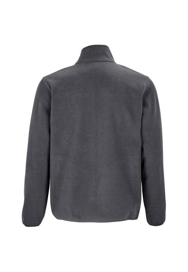 SOL'S - Męska Bluza Polarowa Factor Zapinana Na Zamek Błyskawiczny. Kolor: wielokolorowy, szary, brązowy. Materiał: polar. Sezon: zima