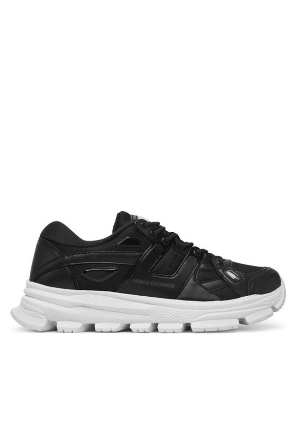 Armani Exchange Sneakersy XM001678 AF19226 UC001 Czarny. Kolor: czarny. Materiał: skóra