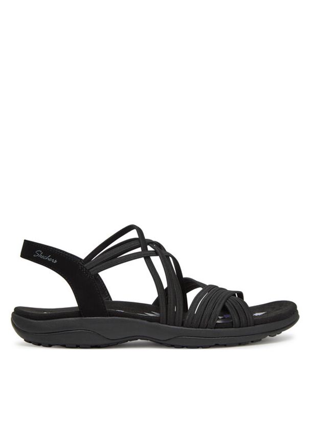 skechers - Skechers Sandały Reggae Slim-Sunnyside 163185/BBK Czarny. Kolor: czarny. Materiał: materiał