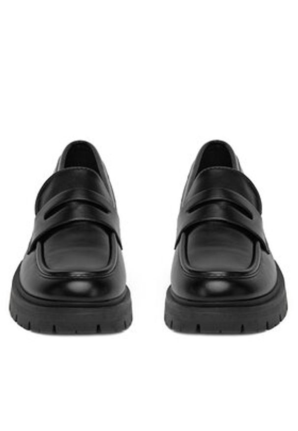 DeeZee Loafersy 8-124-2 Czarny. Kolor: czarny. Materiał: skóra