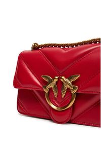 Pinko - PINKO Torebka Love One Mini Light Cl 104550 A26Z Czerwony. Kolor: czerwony. Materiał: skórzane