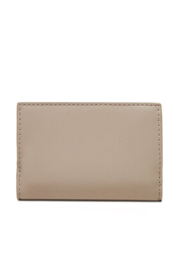 Calvin Klein Portfel damski Ck Must Aop Small Trifold W Zip LV04F1038G Beżowy. Kolor: beżowy. Materiał: skóra