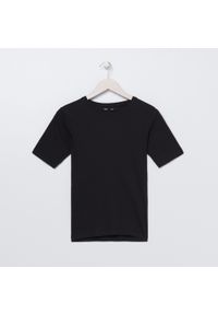 Sinsay - Koszulka z krótkimi rękawami - Czarny. Kolor: czarny. Długość rękawa: krótki rękaw. Długość: krótkie #1