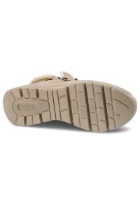 Brązowe Botki Rieker Ocieplane Obuwie Damskie. Okazja: na spacer, na co dzień. Kolor: beżowy. Materiał: skóra ekologiczna. Szerokość cholewki: normalna. Obcas: na obcasie. Styl: klasyczny, casual, elegancki. Wysokość obcasa: średni #6