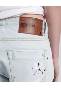 ONETEASPOON - Jeansowe spodenki Stevies Boyfriend. Stan: obniżony. Kolor: niebieski. Materiał: jeans. Wzór: aplikacja #8