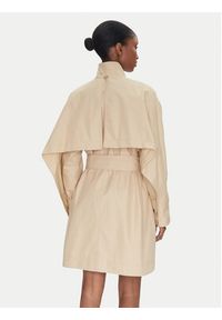 TwinSet - TWINSET Trencz 251TP2661 Beżowy Loose Fit. Kolor: beżowy. Materiał: bawełna, syntetyk #5