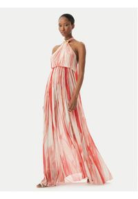 Elisabetta Franchi Sukienka letnia ABR4752E2 CP9 Czerwony Regular Fit. Kolor: czerwony. Materiał: syntetyk. Sezon: lato #5