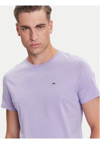 Tommy Jeans T-Shirt DM0DM04411 Fioletowy Slim Fit. Kolor: fioletowy. Materiał: bawełna #3