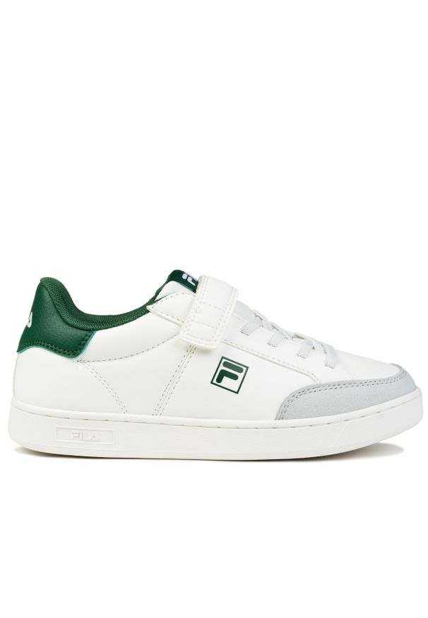 Buty dziecięce sportowe Fila COURTBAY VELCRO KIDS. Kolor: biały, szary, wielokolorowy, zielony. Sport: turystyka piesza