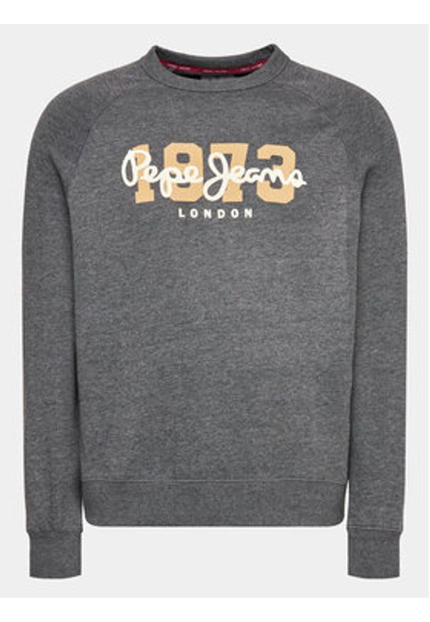 Pepe Jeans Bluza Meier PM582477 Szary Regular Fit. Kolor: szary. Materiał: bawełna