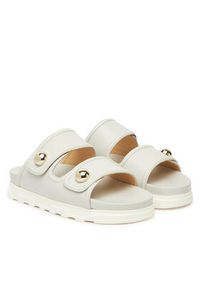 Furla Klapki Sfera YJ54SFE Y62000 1704S Écru. Materiał: skóra #5