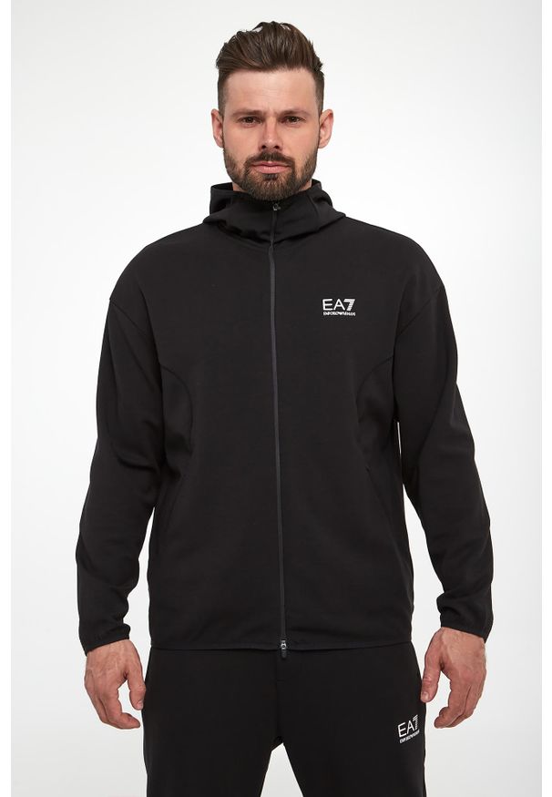EA7 Emporio Armani - Bluza męska z kapturem EA7 EMPORIO ARMANI. Typ kołnierza: kaptur