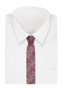 Alties - Krawat - ALTIES - Czerwień w Orientalny Wzór. Kolor: czerwony. Materiał: tkanina. Styl: elegancki, wizytowy #2